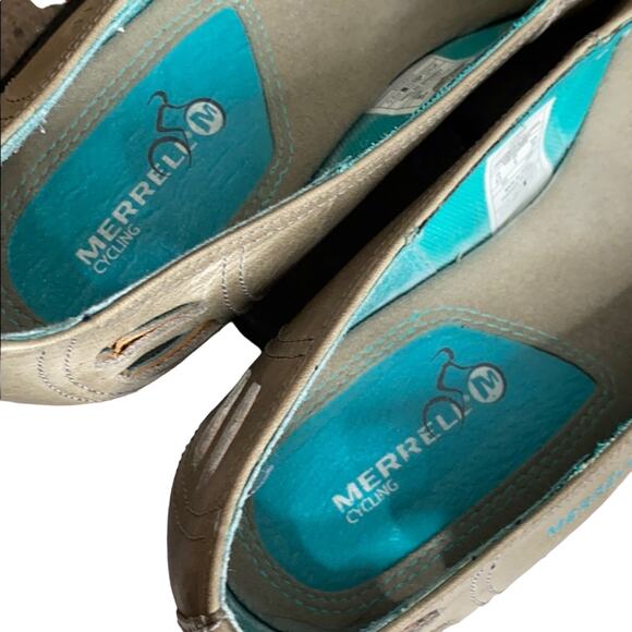 Merrell Cycling Aluminum Leather Heels 8.5 - Picture 8 of 9